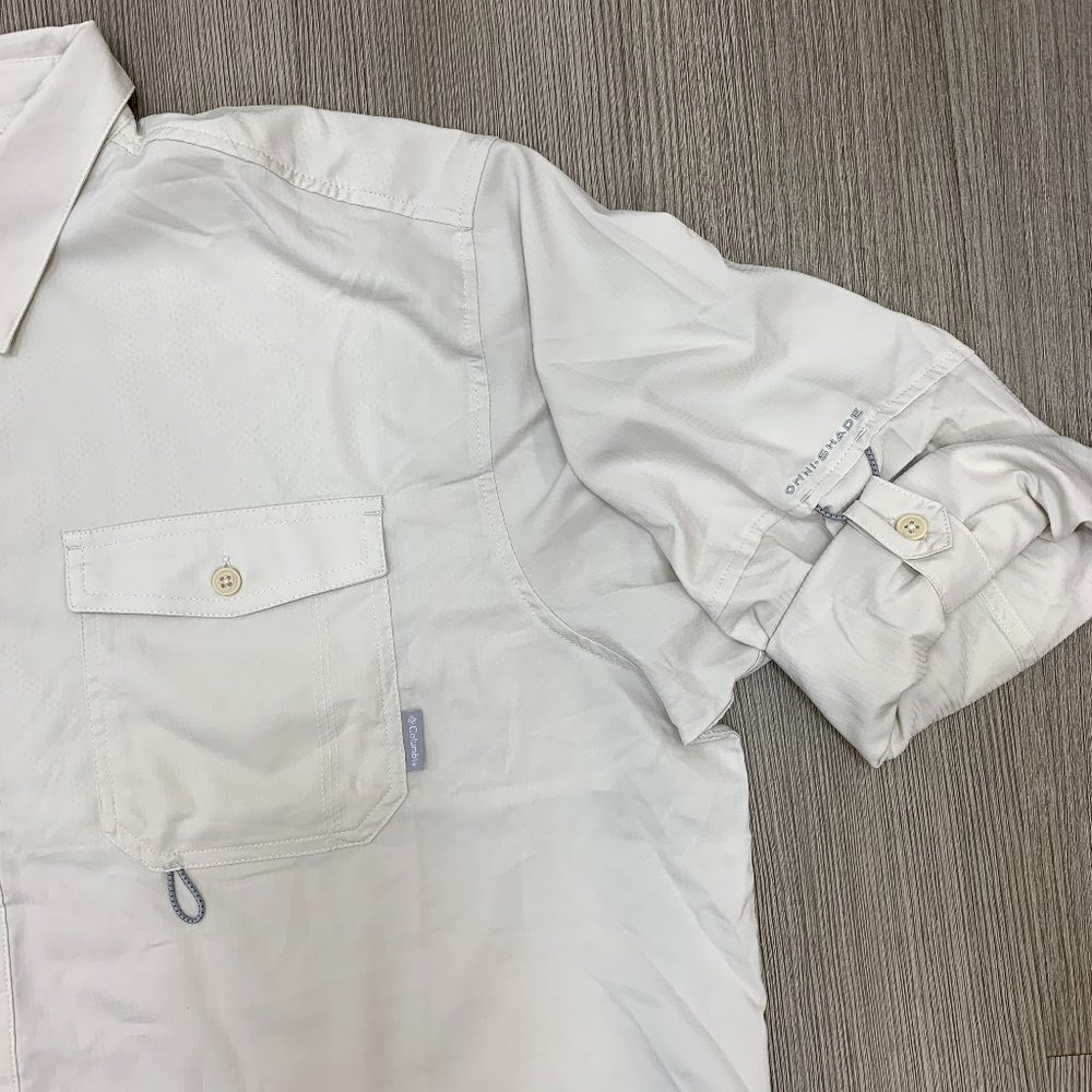 Omni-Shade Long Sleeve 40 UPF Sun Protection Stone - Picture 3 of 7